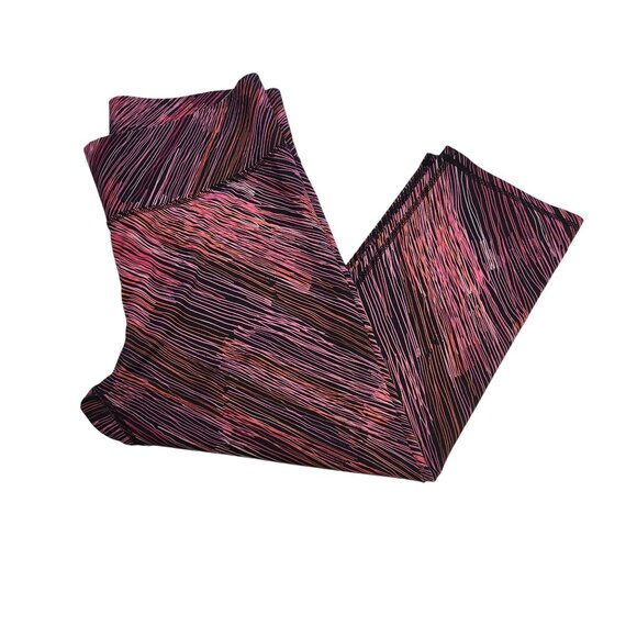 Champion Performance Women's XL Marroon Striped Vapor Athletic Leggings  2229 - Picture 1 of 9